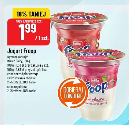 Jogurt Froop promocja w POLOmarket