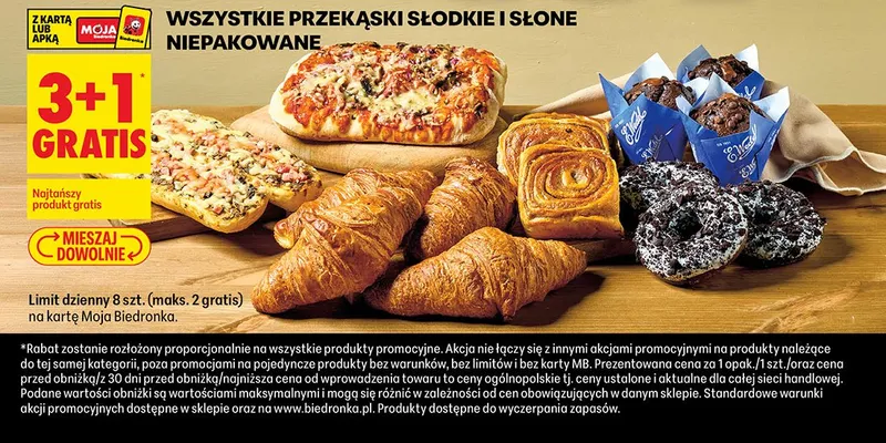 Przekąski słodkie i słone niepakowane promocja w Biedronka