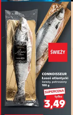 Łosoś atlantycki świeży patroszony Connoisseur promocja w Kaufland