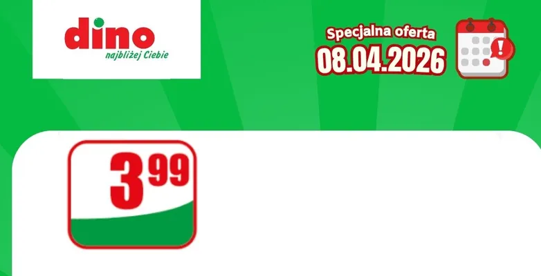Specjalna oferta na 08.04.2026 - promocje spoza gazetki, strona 4 promocja w Dino
