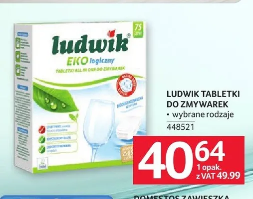 Tabletki do zmywarek Ludwik promocja w Selgros