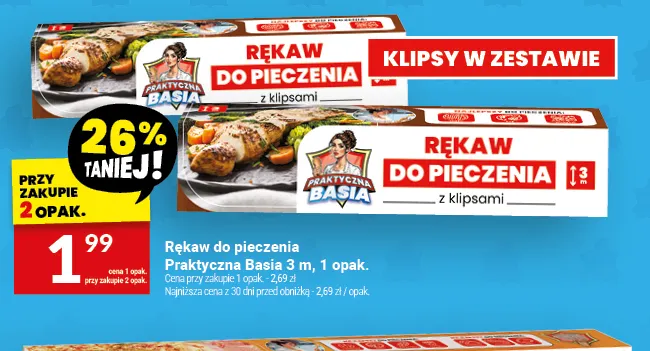 Rękaw do pieczenia Praktyczna Basia 3 m promocja w Twój Market