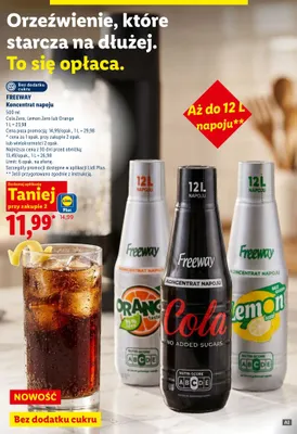 Koncentrat napoju Orange Freeway promocja w Lidl