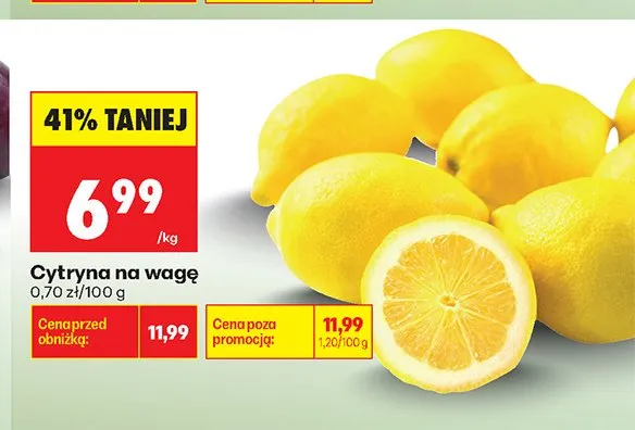 Cytryna na wagę promocja w Biedronka