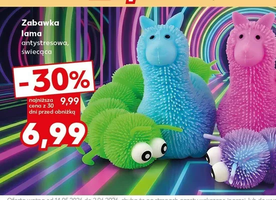 Zabawka lama antystresowa świecąca Kaufland promocja w Kaufland