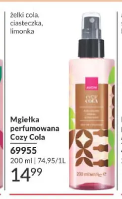 Mgiełka perfumowana Avon Cozy Cola promocja w AVON