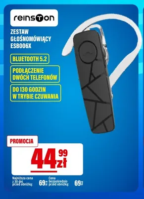 Zestaw głośnomówiący Reinston ESB006X promocja w RTV EURO AGD