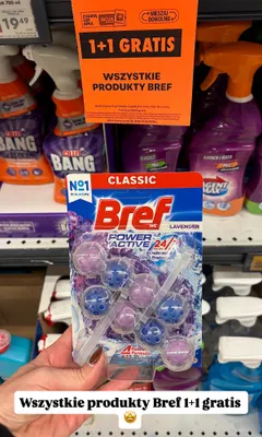 Zawieszka do WC Bref Power Active Lavender promocja w Biedronka