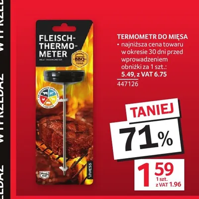 Termometr do mięsa Vivess promocja w Selgros