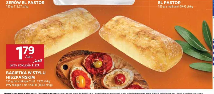 Bagietka w stylu hiszpańskim promocja w Stokrotka