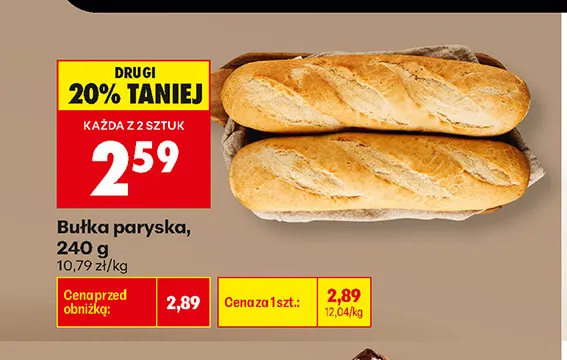 Bułka paryska promocja w Biedronka