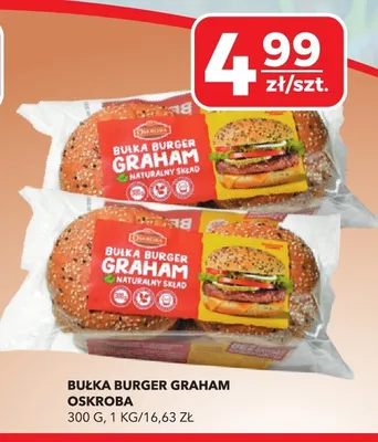 Bułka burger graham oskroba promocja w Top Market