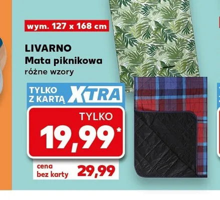 Mata piknikowa LIVARNO promocja w Kaufland