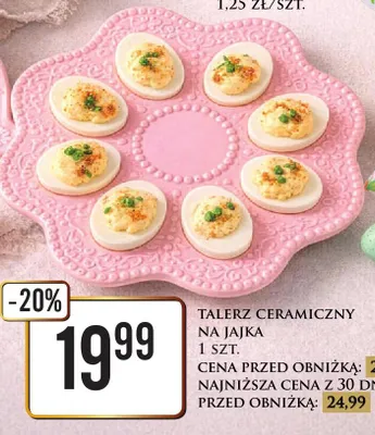 Talerz ceramiczny na jajka Dino promocja w Dino