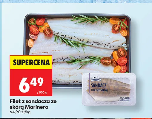 Filet z sandacza ze skórą Marinero promocja w Biedronka