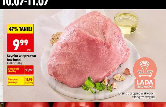 Szynka wieprzowa bez kości promocja w Biedronka