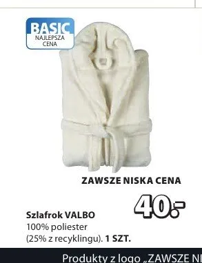 Szlafrok VALBO promocja w Jysk