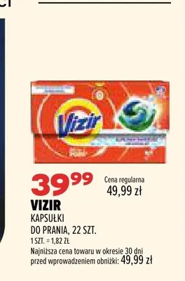 Kapsułki do prania Vizir promocja w Drogerie Natura