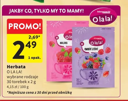 Herbata O la la! Malina promocja w Intermarche