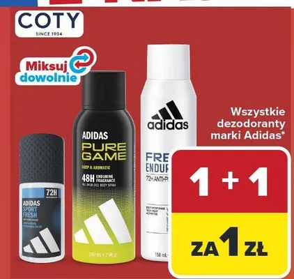 Dezodorant Adidas Pure Game promocja w Carrefour Market