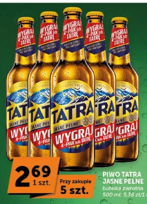 Piwo Tatra Jasne Pełne promocja w ABC
