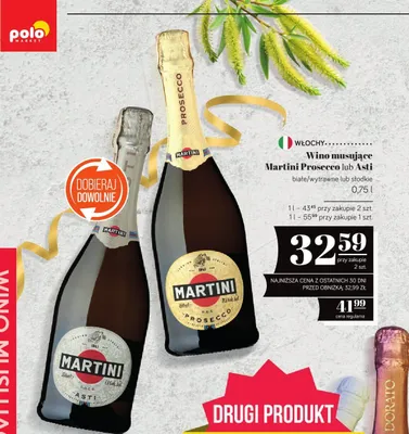 Wino musujące Martini Asti promocja w POLOmarket