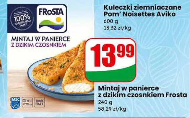 Mintaj w panierce z dzikim czosnkiem promocja w Dino