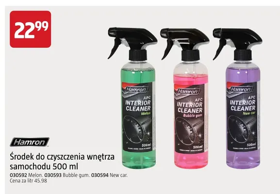 Środek do czyszczenia wnętrza samochodu Melon Hamron promocja w Jula