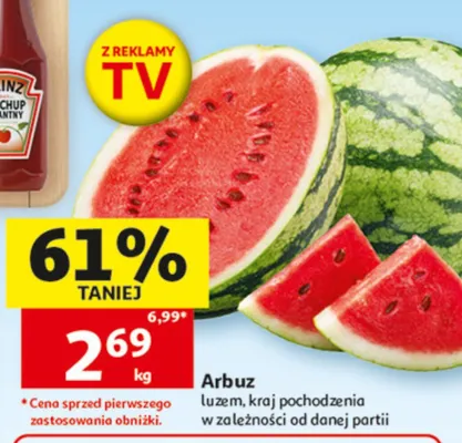 Arbuz luzem promocja w Auchan