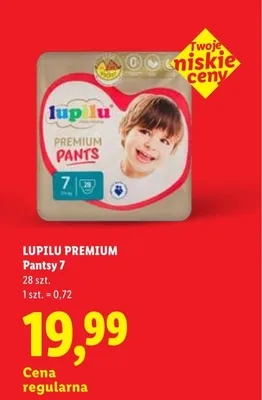 Pantsy Lupilu Premium 7 promocja w Lidl