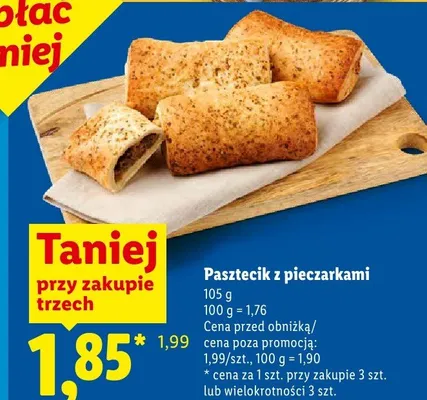 Pasztecik z pieczarkami promocja w Lidl