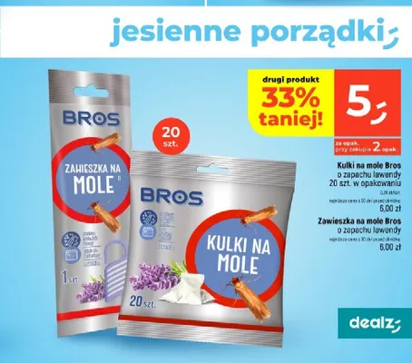 Kulki na mole Bros o zapachu lawendy promocja w Dealz