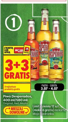 Piwo Desperados Original promocja w Biedronka