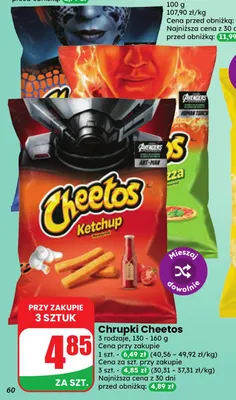 Chrupki Cheetos promocja w Dino