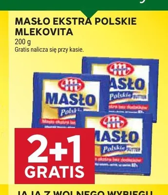 Masło ekstra Polskie Mlekovita promocja w Stokrotka