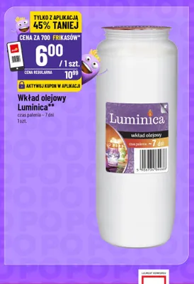 Wkład olejowy Luminica promocja w POLOmarket