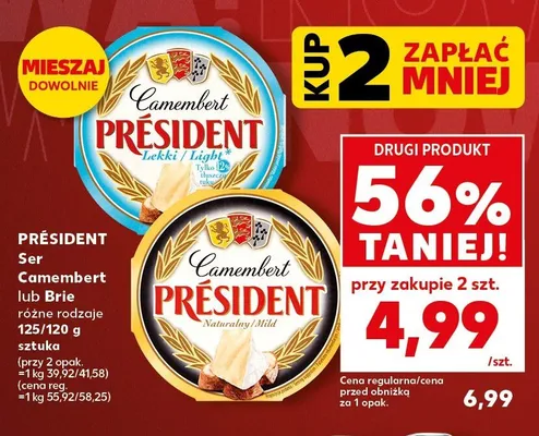 Ser Camembert Naturalny Président promocja w Kaufland