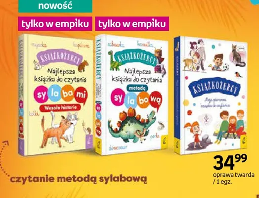 Książka Książkożercy Moja pierwsza książka do czytania promocja w Empik