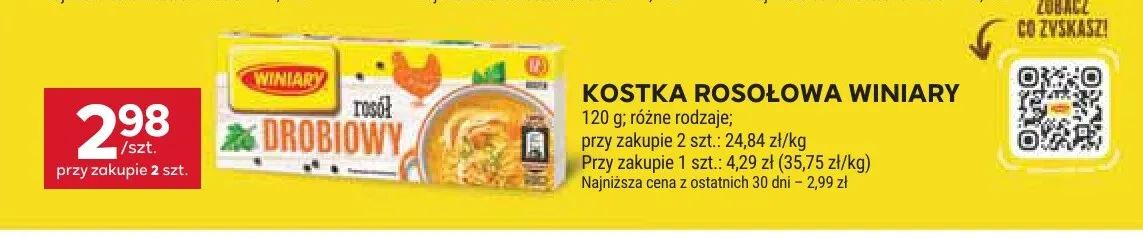 Kostka rosołowa Winiary promocja w Stokrotka