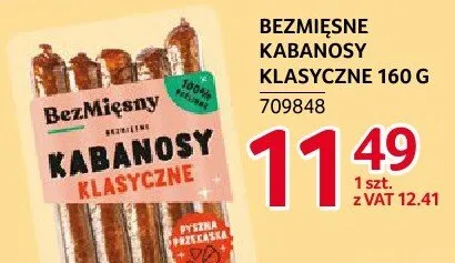 Kabanosy klasyczne BezMięsne 160 g promocja w Selgros