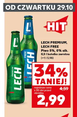 Piwo Lech Premium promocja w Kaufland