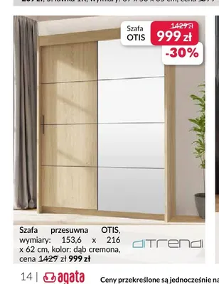 Szafa przesuwna Otis diTrendi promocja w Salony Agata