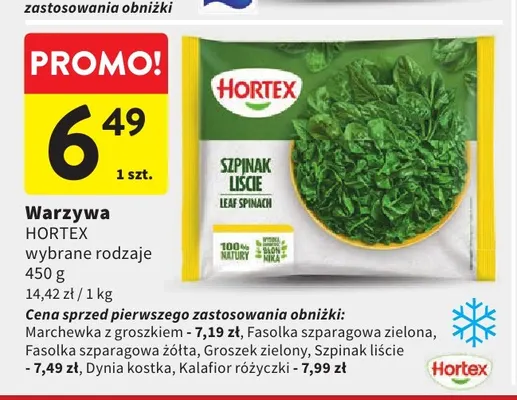 Warzywa Hortex promocja w Intermarche
