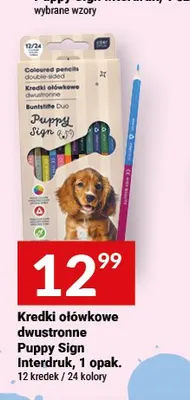 Kredki ołówkowe dwustronne Puppy Sign Interdruk promocja w Twój Market