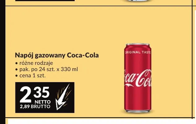 Napój gazowany Coca-Cola promocja w Makro