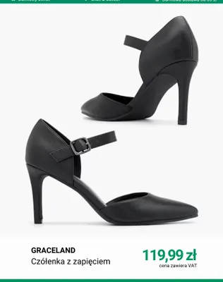 Czółenka z zapięciem Graceland promocja w Deichmann