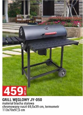 Grill węglowy JY-050 113x70x97,5cm promocja w Merkury Market