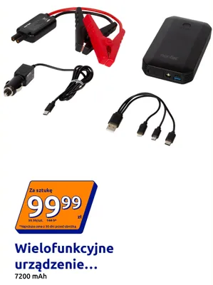 Wielofunkcyjne urządzenie Nor-tec 7200mAh promocja w Action