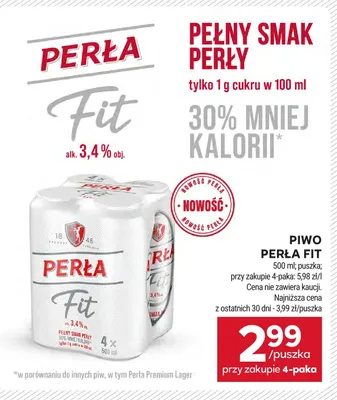Piwo Perła Fit promocja w Stokrotka