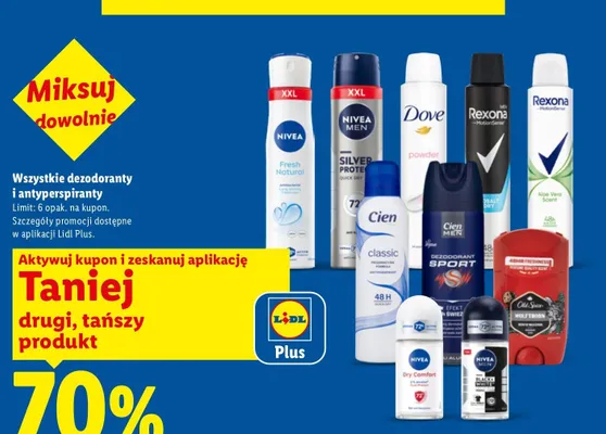 Dezodoranty i antyperspiranty promocja w Lidl